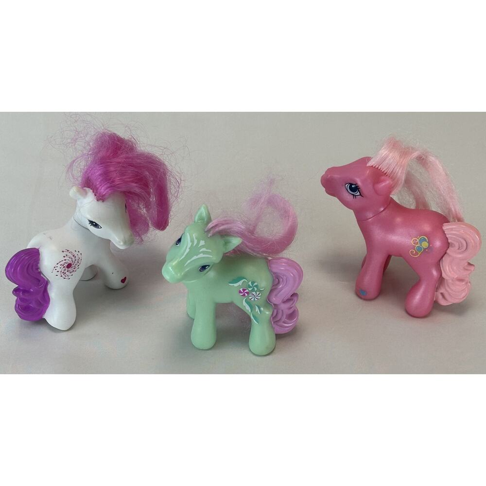 3 My Little Pony McDonalds Happy Meal Toy Minty, Star Swirl & Pinkie Pie